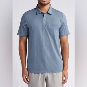 NWT‎ OVER UNDER Saltwash Salt Life Short Sleeve Polo 100% Cotton Preppy Grey L